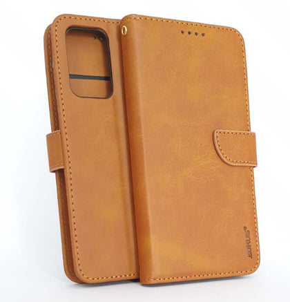 Samsung A52 A52s 5G 4G phone case wallet cover flip anti drop anti slip shockproof brown.
