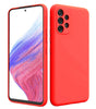 Samsung A53 5G phone case Soft Flexible Rubber Protective Cover red liquid silicone