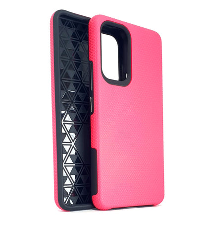 Samsung A53 5G phone case anti drop anti slip shockproof rugged dotted pink.