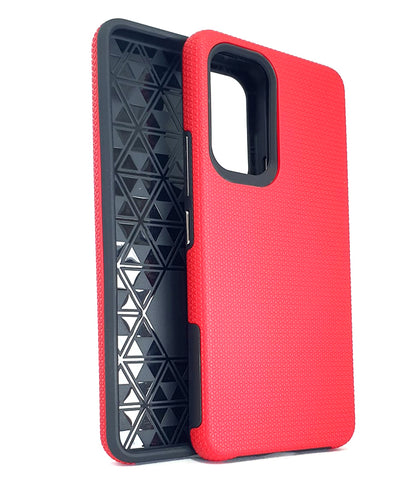 Samsung A53 5G phone case anti drop anti slip shockproof rugged dotted red.