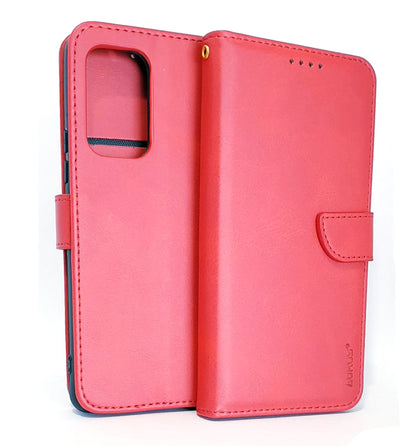 Samsung A53 5G phone case wallet cover flip anti drop anti slip shockproof red.