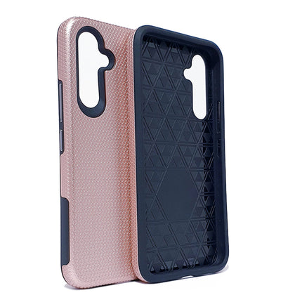 Samsung A54 5G phone case anti drop anti slip shockproof rugged dotted rose gold.