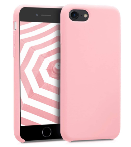 iPhone SE 2022 3rd gen / 7 / 8 / SE (2020) phone case Soft Flexible Rubber Protective Cover pink.