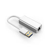 USB 3 to Rj45 Lan Ethernet adapter 1000 Mbps Aluminium compatibility laptop PC  Windows Macbook Android.