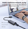 USB 3 to Rj45 Lan Ethernet adapter 1000 Mbps Aluminium compatibility laptop PC  Windows Macbook Android.