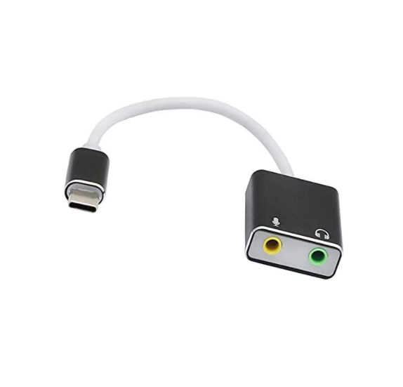 USB C to 3.5mm earphones microphone adapter compatibility iPad Android, Windows, Macbook, Type C to Jack 3.5mm Headphone Microphone