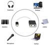 USB C to 3.5mm earphones microphone adapter compatibility iPad Android, Windows, Macbook, Type C to Jack 3.5mm Headphone Microphone