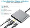 USB C to HDMI Multiport Adapter to USB (3 amp PD power InPut), HDMI 4K and USB-C for Android, iPhone 15, iPad 2020-2023, laptops and Macbooks HB14