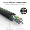 Ugreen 10 meter CAT6 RJ45 Ethernet Network LAN UTP Cable Lead 10 metre black 10m