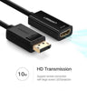 Ugreen DisplayPort DP to HDMI adapter cable 1080p 60hz 12bit black audio and video transmission