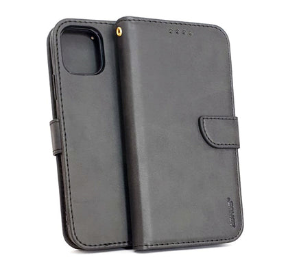 iPhone 11 phone case wallet cover flip anti drop anti slip shockproof black.