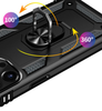 iPhone 13 Pro phone case black ring armor anti drop shockproof rugged protective
