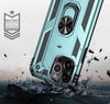 iPhone 13 Pro phone case green ring armor anti drop shockproof rugged protective