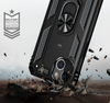 iPhone 13 & iPhone 14 Case. black ring armor anti drop shockproof rugged protective cover