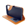 iPhone 13 & iPhone 14 Case. wallet cover flip anti drop anti slip shockproof brown