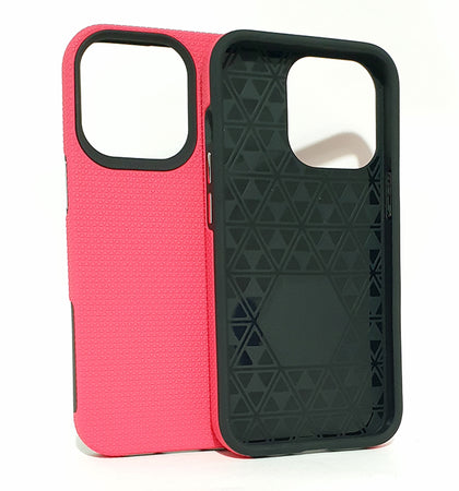 iPhone 13 pro phone case anti drop anti slip shockproof dotted pink.