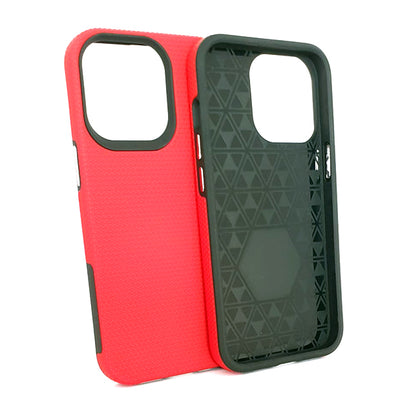 iPhone 13 pro phone case anti drop anti slip shockproof dotted red.