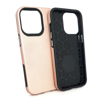 iPhone 13 pro phone case anti drop anti slip shockproof dotted rose.