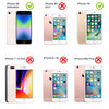 iPhone SE 2022 3rd gen / 7/8/SE 2020 phone case anti drop anti slip shockproof rugged dotted rose gold